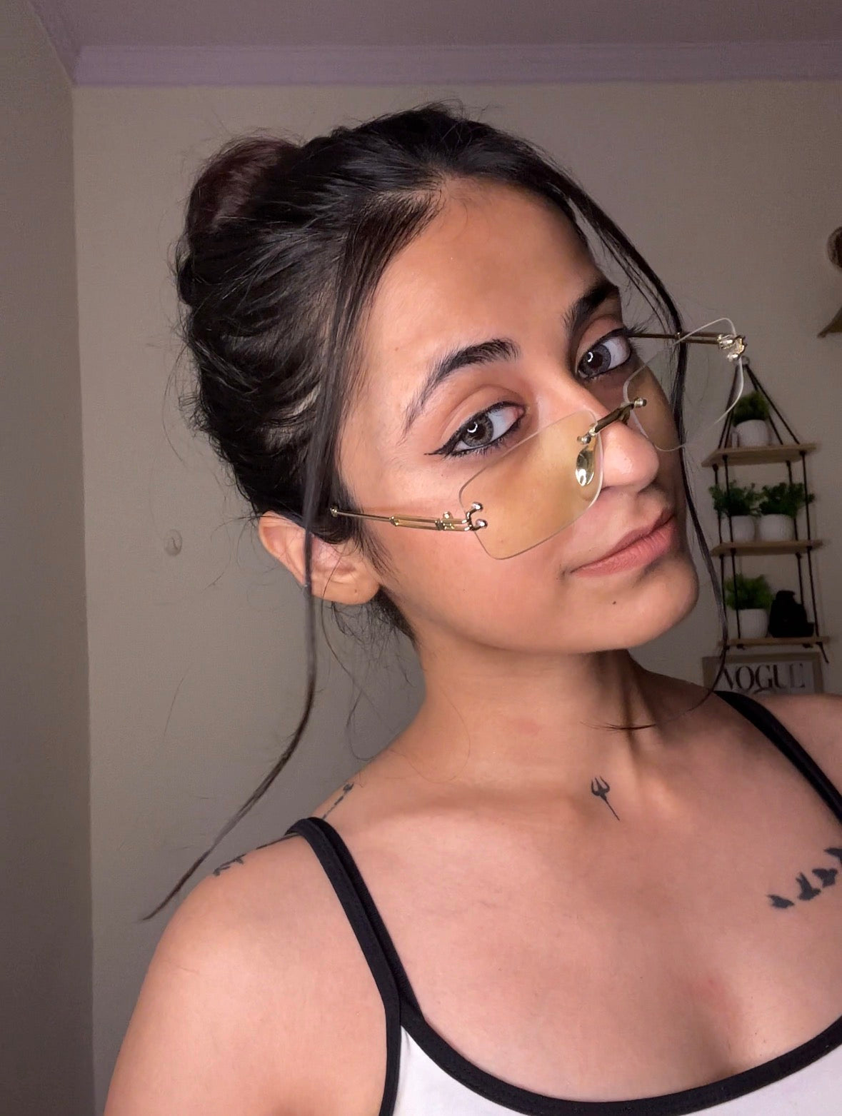 DON- women's rimless BLU CUT frame