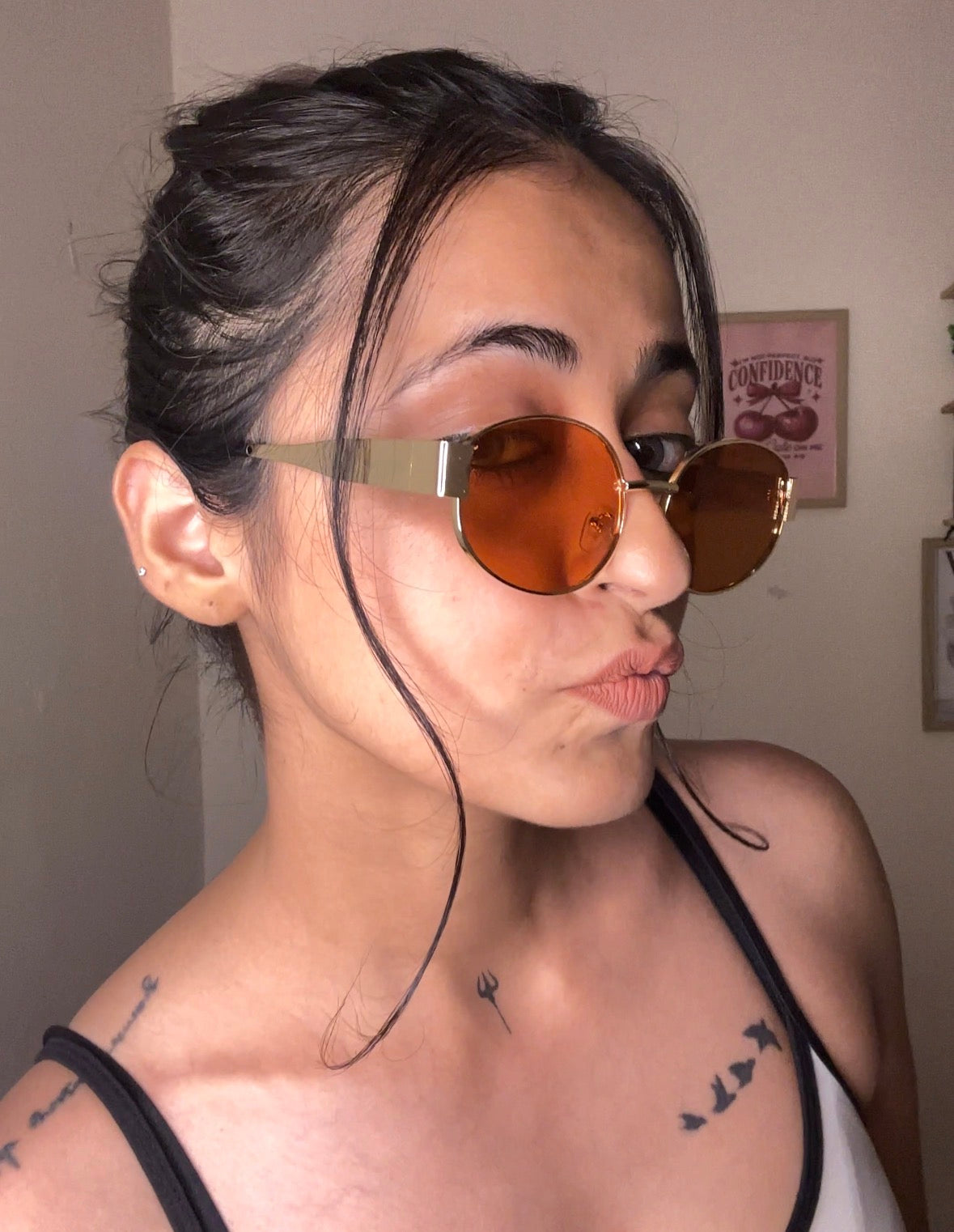 FINE SHYT- brown Women's sunglass
