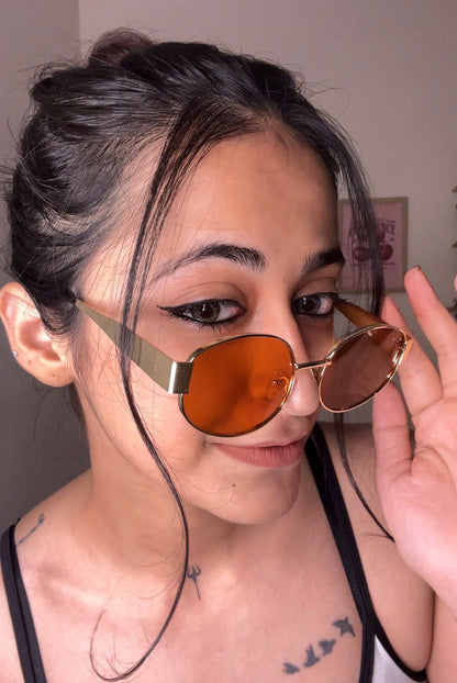 FINE SHYT- brown Women's sunglass
