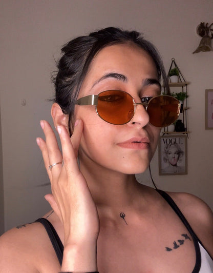 FINE SHYT- brown Women's sunglass